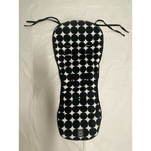 Nini and Loli Stroller Reversible Mat Pad Cushion - Black And White Polka dots